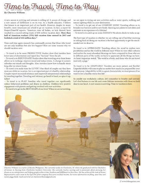 fall 2016 pg 27 Time to travel, time to play