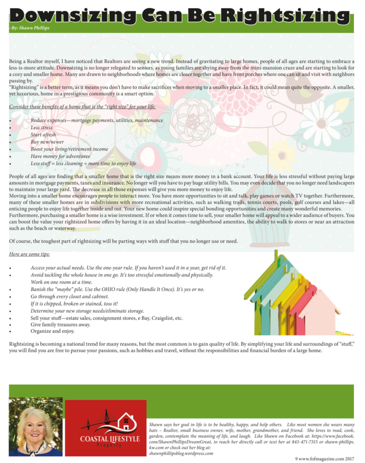 Spring 2017 page 09 downsizing can be rightsizing