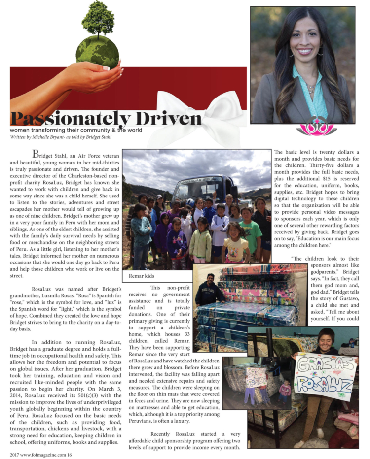 Spring 2017 page 16 Passionately Driven